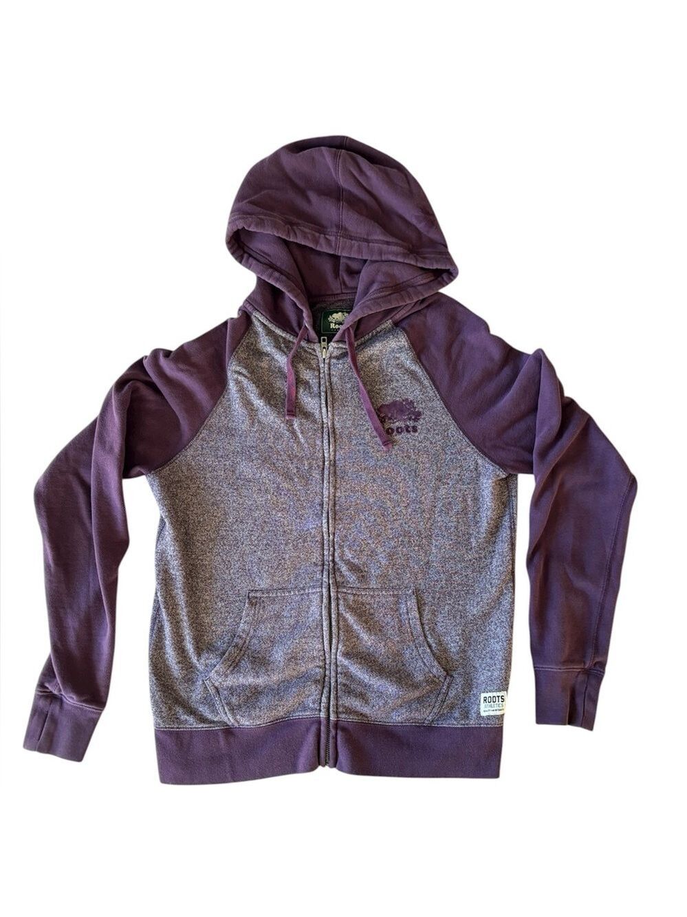 Roots Salt and Pepper Purple Hoodie Medium